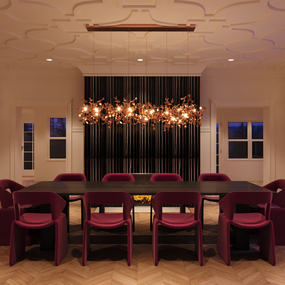 Argent Linear Chandelier